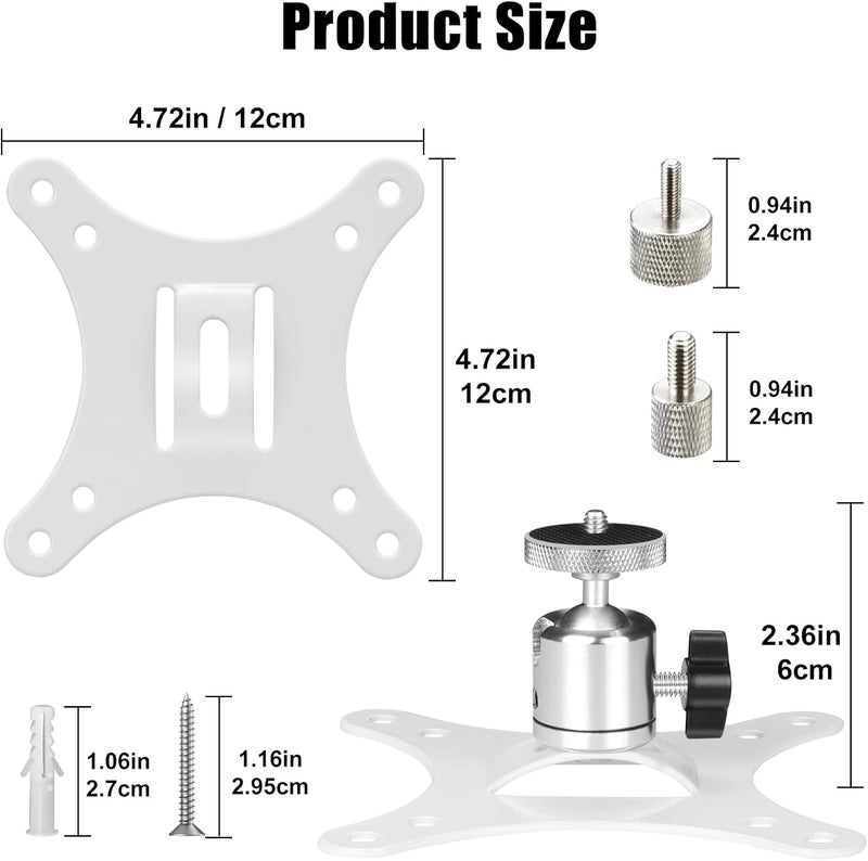 2-Be-Best Projector Mount Mini Projector Ceiling Mount Adjustable Bracket Universal Mounts for Mini Projectors White - Image 2